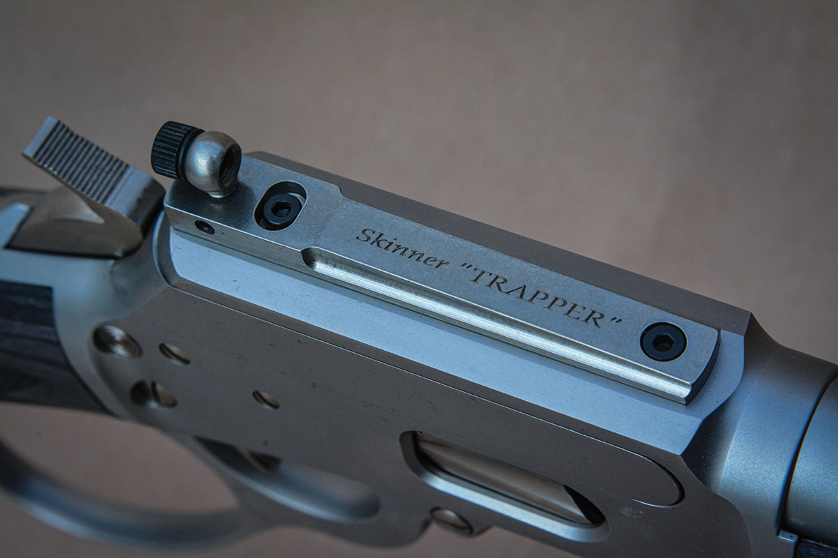 The new Marlin 1894 Trapper Carbine comes with a factory-installed Skinner “Trapper” aperture rear sight.